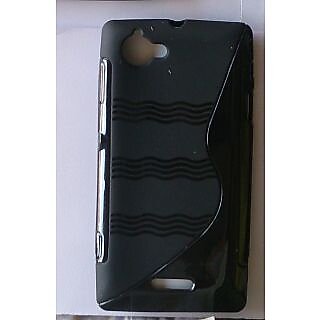                       S LINE Black Silicone Back Cover Case for Sony Xperia L S36H                                              