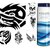 TEMPORARY BODY TATTOO PACK OF 24.. FREE 100 GMS OF ASSURE MEN'S BODY TALC