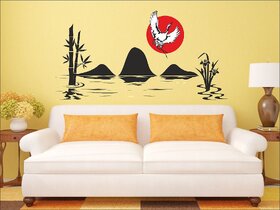 EJA Art Sunset A Multicolor Removable Decor Mural Wall Stickers Sticker