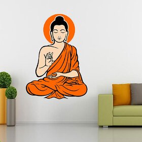 EJA Art Yogi Buddha Multicolor Removable Decor Mural Wall Stickers Sticker