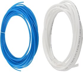 RO Flexible Pipe 1/4 5 Mtr.White+5 Mtr.Blue For RO Water Purifier