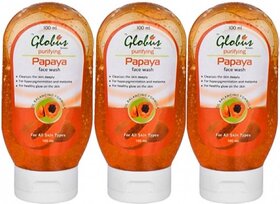 Globus PAPAYA PURIFYING Face Wash Pack of 3