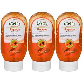 Globus PAPAYA PURIFYING Face Wash Pack of 3