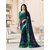 Indian Beauty Green Georgette Printed Saree With Blouse