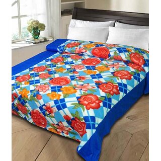 deal Printed Double Bed Fleece Blanket (BT-001)
