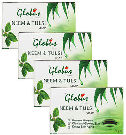 Globus Neem & Tulsi Soap - 75 gm (Pack of 4)