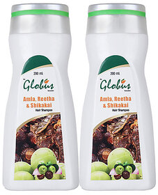 Globus AMLA,REETHA  SHIKAKAI Hair Shampoo Pack of 2