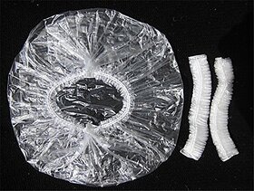 Pack of 10 Premium Reusable Elastic Shower Cap for Home Use, Salons, Spas  Beauty Parlors - Free-Size Cap for Adults