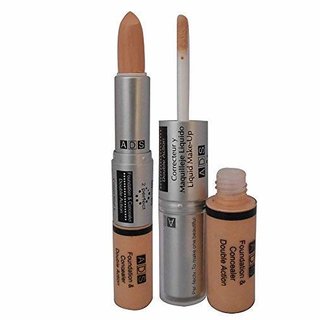 ADS Foundation Daily Care Cream Concealer Double Action For All Skin Types (Set of 1)