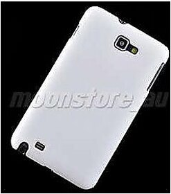 Ultra Thin Rubberized Matte Hard Back Case Cover For Samsung Galaxy Note I9220 (White)
