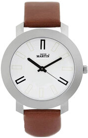 David Martin Dmst021 Brown Round Dial Wrist Watch For Men Watch - For Men  Women