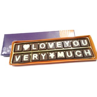 I Love You Very Much Chocolate Message