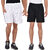 Pack of 2 Knee Length Shorts (Black and White)