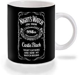 Mooch Wale Game Of Thrones Nights Watch Castle Black Brand Black Backdrop Ceramic Mug
