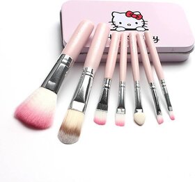 Hello Kitty Makeup Brush Set (Pink) (Pack of 7)