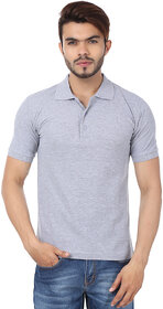Concepts Plain Grey Polo Neck T-Shirt