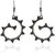 CHICAS Silver Color German Silver Boho Style Dangle  Drop Fashion Earrings For Women  Girls