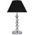The Light Store Metal Table Lamp - Silver, 40 W