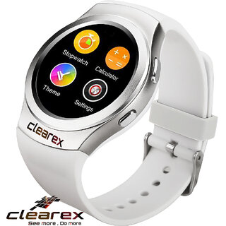Clearex super vision Android  IOS smartwatch (white strap regular)