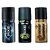 Men Deo Collection axe blast,axe pulse and gold deo combo 150 ml (pcs 3)