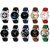 DCH Round Multicolor Synthetic Analog Casual Men's Watch With Manufacturer Warranty Of 6 Months - Pack Of 10