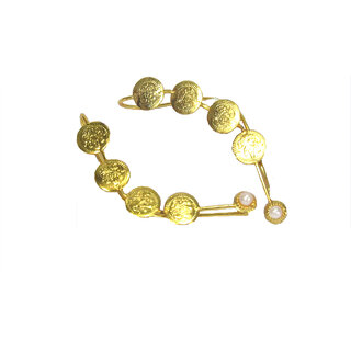                       Golden laxmi coin ear cuff                                              