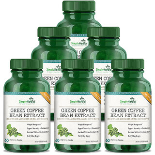 Simply Herbal Green Coffee Bean Extract Pure (50 GCA) 800 Mg 60 Capsules 100 Natural Weight Loss Supplement (6)