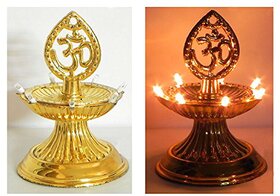 Alpha Pro Electric Golden Diya Deepak Rice Light Bulb Lamp For Diwali