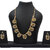 Menal Gold Plated White Diamond Necklace Set
