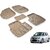 Beige 3D Car Foot Mat For Maruti Swift 2005-2011