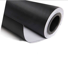 24x24 3D Black Carbon Fiber Vinyl Car Wrap Sheet Roll Film Sticker Decal