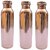 Clickmart Pure Copper Water Bottle 650 ML Shineproof Layered  Leakproof for  Health Benefits(Pack of 3)