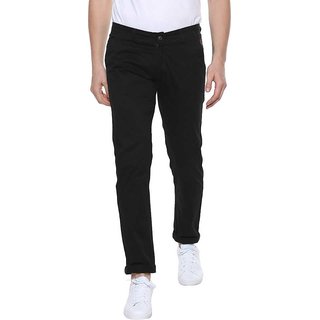 CULTURE (PJC)  BLACK  Nerrow fit casual  Trousers For Men