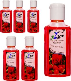 PLP Daily Uses Active Fairness Herbal Face Wash For Male Female Both 6 Pieces 50ml