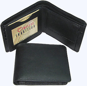 Leather Wallet Black for mens