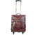 JL Collections 22 Inches Brown Leather Trolley Bag
