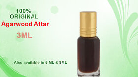 Rebuy Real Agarwood Attar / Itra -3 ML for earthy, musky and strong fragrance