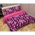 AngelHome Furnishing 3D Printed Double Bedsheet with 2 Pillow Covers