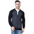 Veirdo Men's Black Solid Hooded Sweatshirt