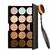 MN 15 Colors Contour Face Creme Makeup Concealer Palette + Make up Brush Pack of 2-C357 (Set of 2)