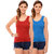 Hothy Womens's Red & Lavender Camisole (Pack of 2)