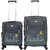 Timus Salsa 55  65 CM 4 Wheel Trolley Suitcase For Travel Set of 2 Expandable  Cabin and Check-in Luggage -  (Graphite)