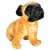 Brown Pug Dog Stuffed Soft Plush Toy 12 Inch for Kids Gift by ReBuy