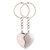 CTW broken heart Key Chain Silver MultiPurpose keychain for car,bike,cycle and home keys