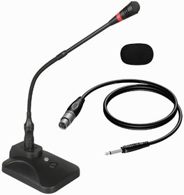 Professional Series Flexible Neck Table Top Microphone (Gooseneck-Mic) with 3.5 mm jack