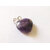 ReBuy Heart Pendant Purple Amethyst Gemstone Pendant