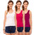 Hothy Women's Multicolor Camisole Bra (Pack Of 3)