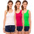 Hothy Women's Multicolor Camisole Bra (Pack Of 3)