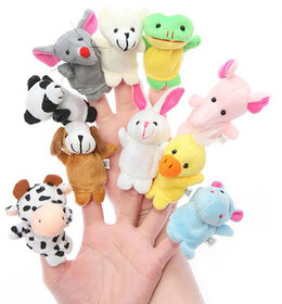 House of Quirk 10Pcs Animal Finger Puppets