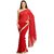 Bhuwal Fashion Red Chiffon Saree